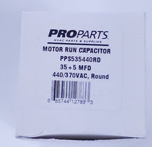 Load image into Gallery viewer,  air conditioner capacitor 35/5 mfd 440v round| OttawaFurnaceParts.ca