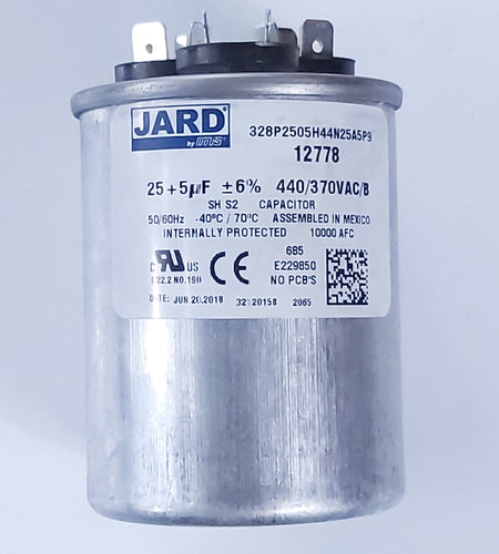 air conditioner capacitor 25/5 mfd 440v round| OttawaFurnaceParts.ca