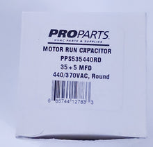 Load image into Gallery viewer,  air conditioner capacitor 35/5 mfd 440v round| OttawaFurnaceParts.ca
