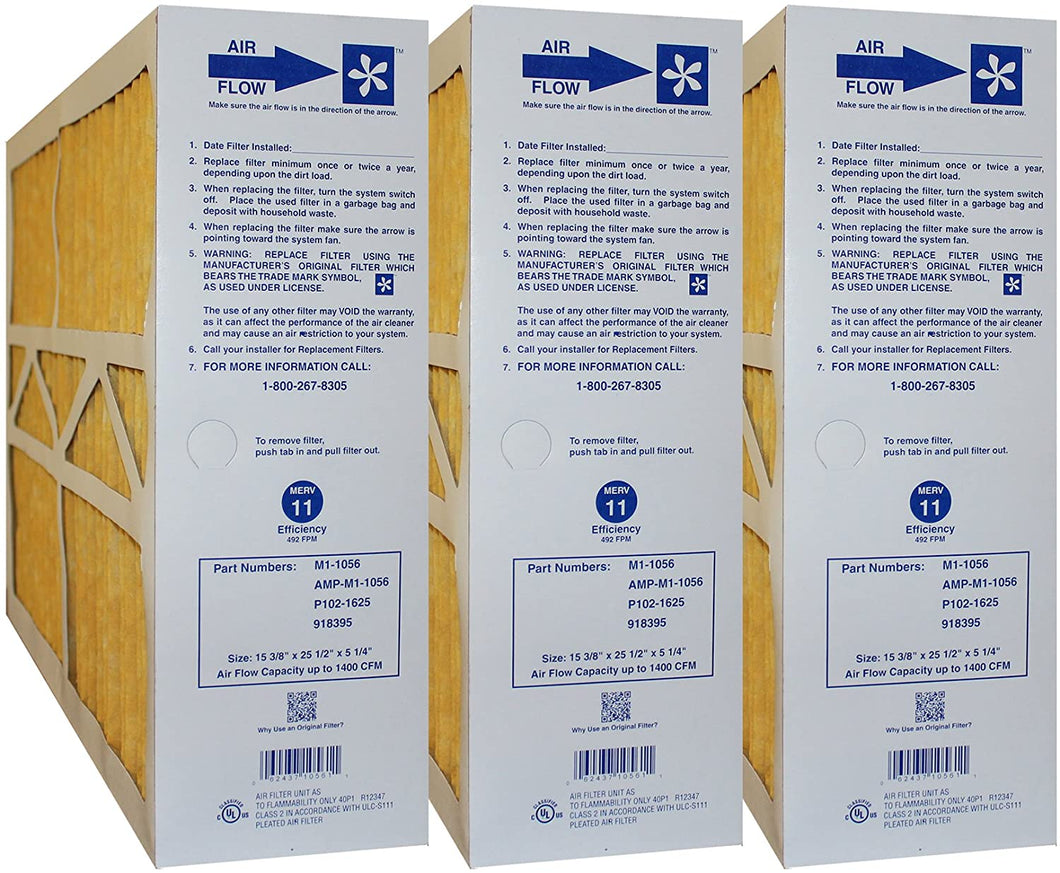 Furnace filter MERV 11 Efficiency AMP-M1-1056